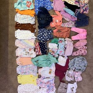 Lot of Over 60 Pieces of Baby 6 to 9 Months Old Clothing